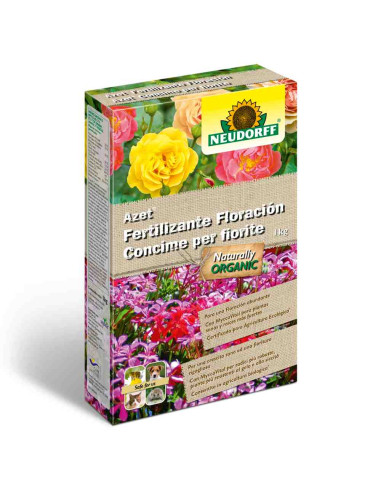 Fertilizante floración para geranios, rosas y otras flores 1kg Neudorff
